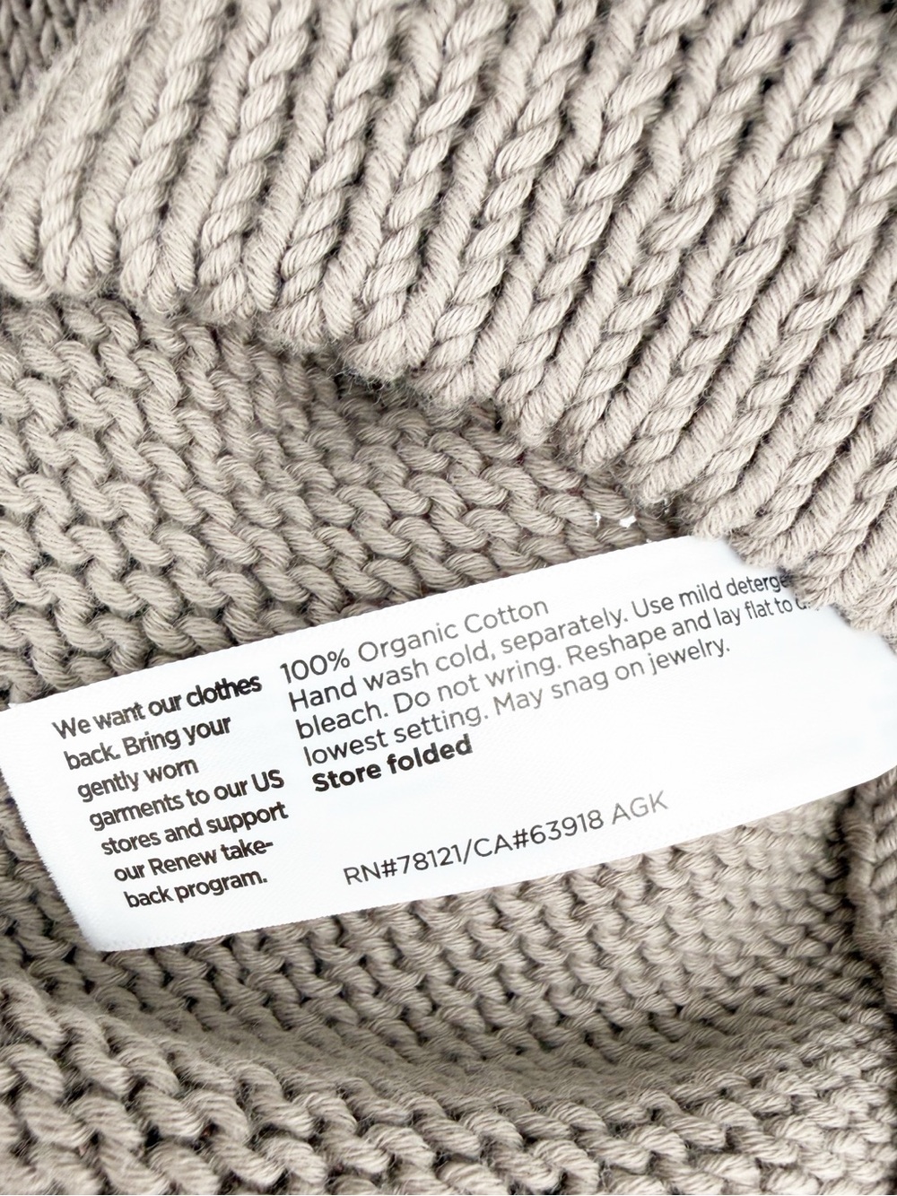 NWT Eileen Fisher Organic Cotton Open Knit Pullover V Neck Sweater Gray Medium - Picture 4 of 5
